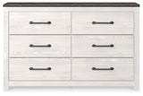 Gerridan White/Gray Panel Bedroom Set by Ashley at Eve Furniture