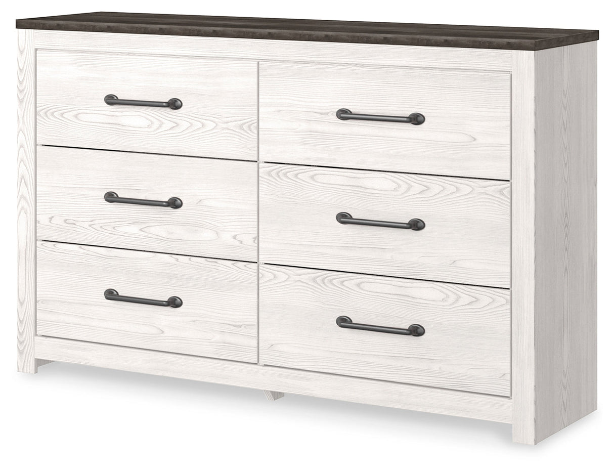 Gerridan White/Gray Panel Bedroom Set by Ashley at Eve Furniture