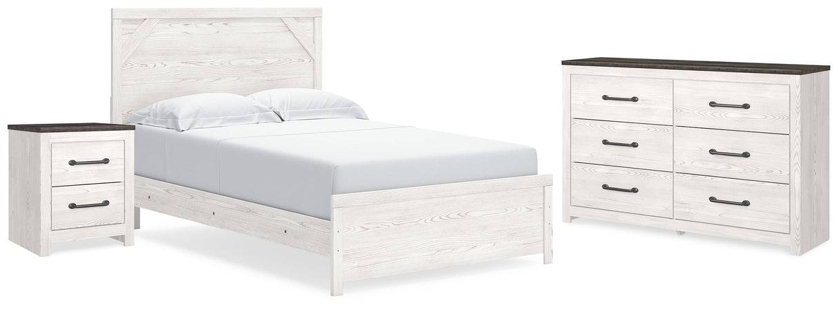 Gerridan White/Gray Panel Bedroom Set by Ashley at Eve Furniture