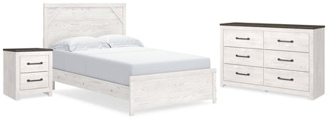 Gerridan White/Gray Panel Bedroom Set by Ashley at Eve Furniture