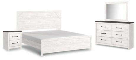 Gerridan White/Gray Panel Bedroom Set by Ashley at Eve Furniture