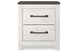Gerridan White/Gray Nightstand by Ashley at Eve Furniture