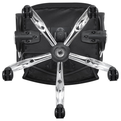 Gerta Black/Chrome Office Chair with Mesh Backrest by Coaster at Eve Furniture