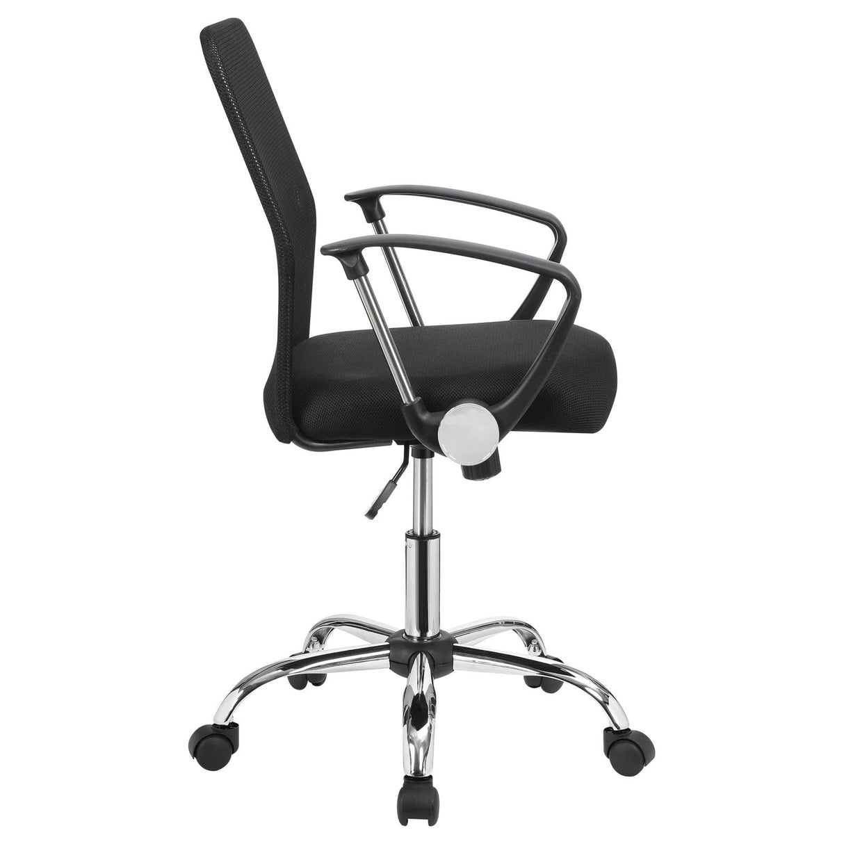 Gerta Black/Chrome Office Chair with Mesh Backrest