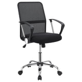 Gerta Black/Chrome Office Chair with Mesh Backrest by Coaster at Eve Furniture