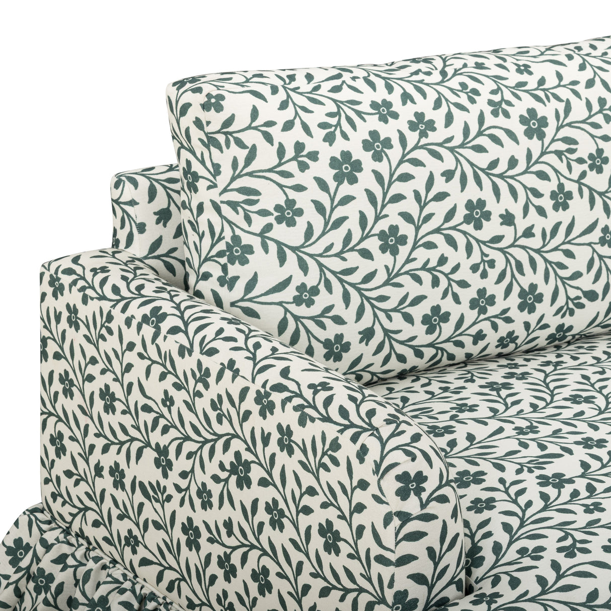 Gertrude 90" Floral Performance Linen Weave Sofa by TOV Furniture at Eve Furniture