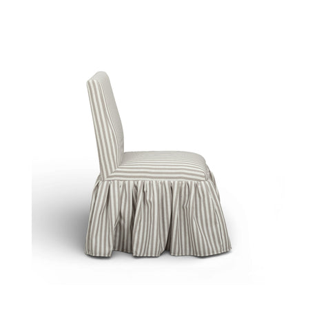 Gertrude Striped Performance Linen Skirted Dining Chair by TOV Furniture at Eve Furniture