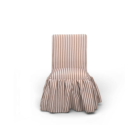 Gertrude Striped Performance Linen Skirted Dining Chair by TOV Furniture at Eve Furniture