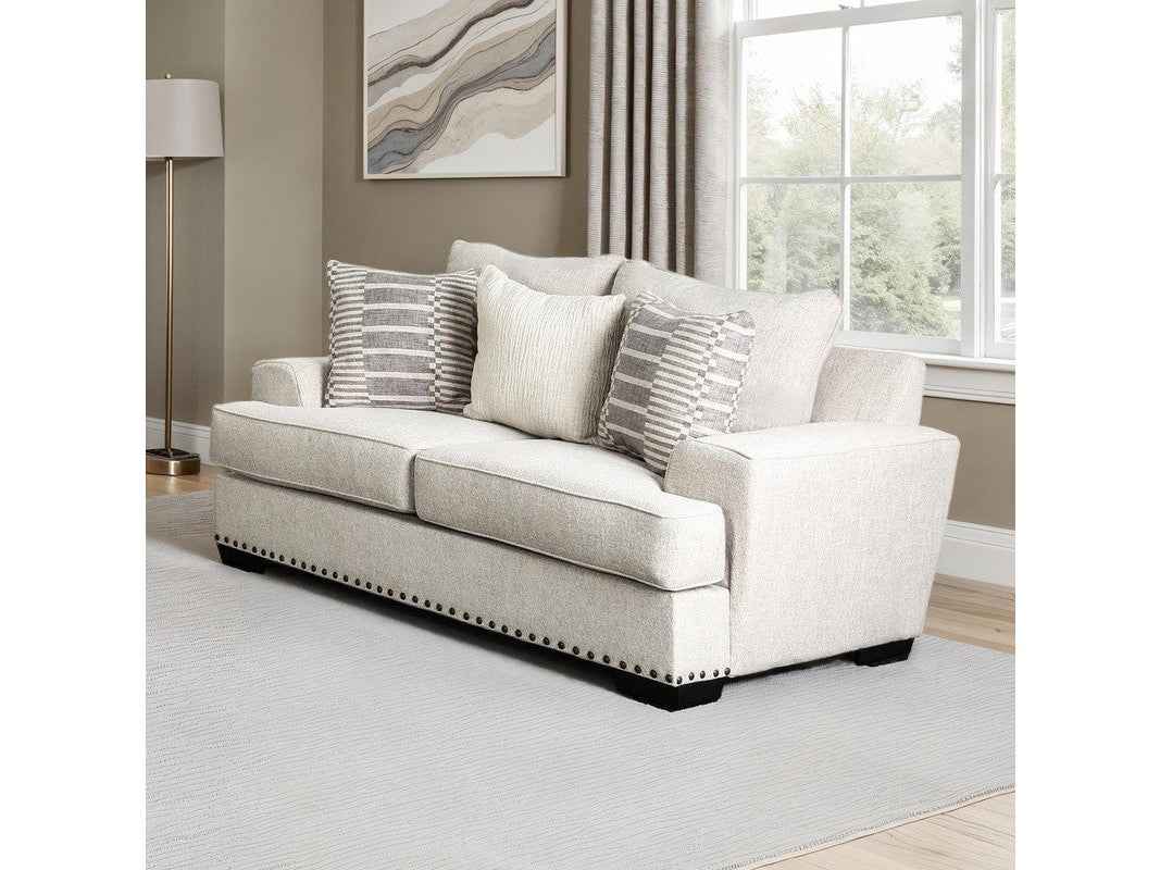 Gervais Taupe Loveseat by Furniture of America at Eve Furniture