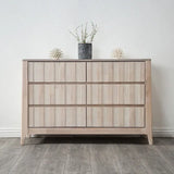 Gervais White Wash 4-Piece Queen Bedroom Set by Furniture of America at Eve Furniture