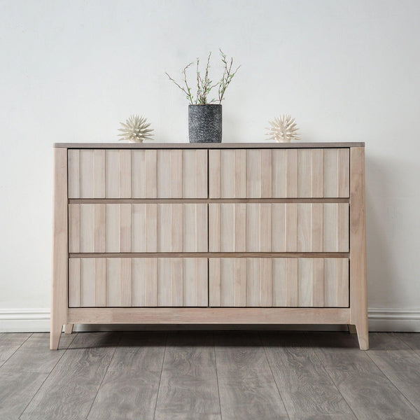white wash dresser Ashley Paxberry effect top Jordan Whitewash 7 Drawer Dresser