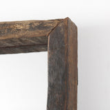 Gervaise Brown Wood Frame Rectangular Wall Mirror by Mercana at Eve Furniture