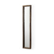 Gervaise Brown Wood Frame Rectangular Wall Mirror by Mercana at Eve Furniture