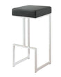 Gervase Black/Chrome Square Bar Stool by Coaster at Eve Furniture