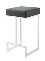 Gervase Black/Chrome Square Counter Height Stool by Coaster at Eve Furniture