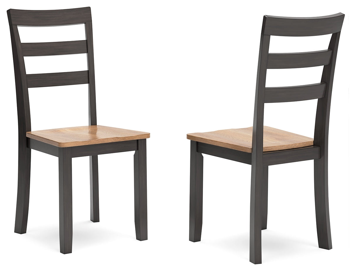 Gesthaven Natural/Brown Dining Chair, Set of 2