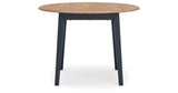 Gesthaven Natural/Blue Dining Table and 2 Chairs by Ashley at Eve Furniture