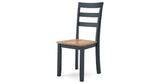 Gesthaven Natural/Blue Dining Table and 2 Chairs by Ashley at Eve Furniture