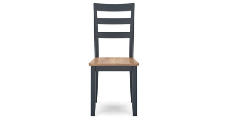 Gesthaven Natural/Blue Dining Table and 2 Chairs by Ashley at Eve Furniture