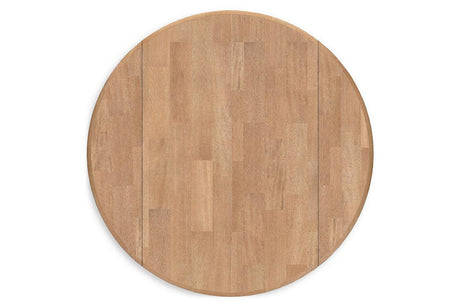 Gesthaven Natural/Blue Dining Table and 2 Chairs by Ashley at Eve Furniture