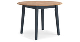 Gesthaven Natural/Blue Dining Table and 4 Chairs by Ashley at Eve Furniture