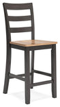 Gesthaven Natural/Brown Counter Height Barstool, Set of 2 by Ashley at Eve Furniture