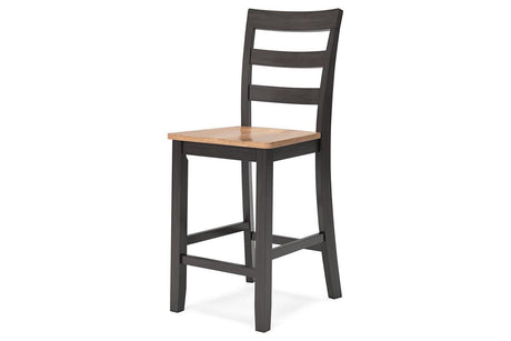 Gesthaven Natural/Brown Counter Height Dining Table and 2 Barstools by Ashley at Eve Furniture