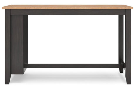 Gesthaven Natural/Brown Counter Height Dining Table and 2 Barstools by Ashley at Eve Furniture