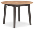 Gesthaven Natural/Brown Dining Drop Leaf Table by Ashley at Eve Furniture
