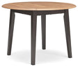 Gesthaven Natural/Brown Dining Drop Leaf Table by Ashley at Eve Furniture