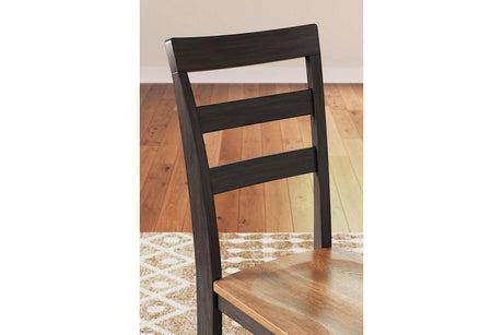 Gesthaven Natural/Brown Dining Table and 2 Chairs by Ashley at Eve Furniture