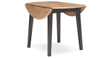 Gesthaven Natural/Brown Dining Table and 2 Chairs by Ashley at Eve Furniture