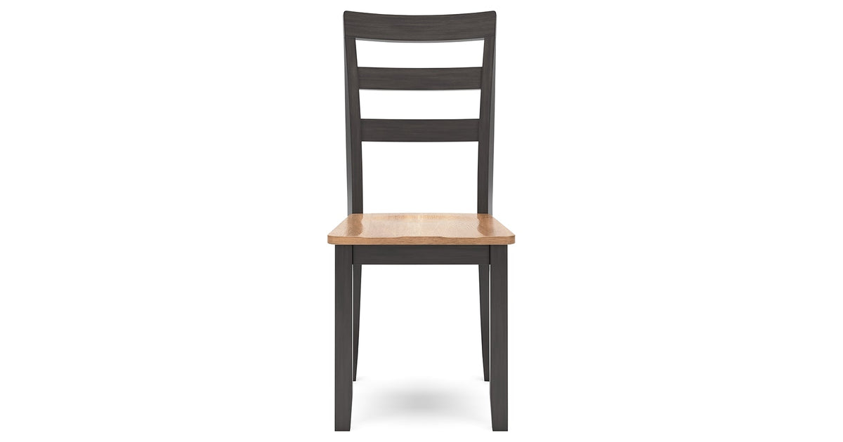 Gesthaven Natural/Brown Dining Table and 2 Chairs by Ashley at Eve Furniture
