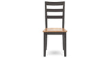 Gesthaven Natural/Brown Dining Table and 2 Chairs by Ashley at Eve Furniture