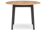 Gesthaven Natural/Brown Dining Table and 2 Chairs by Ashley at Eve Furniture