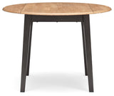 Gesthaven Natural/Brown Dining Table and 2 Chairs by Ashley at Eve Furniture