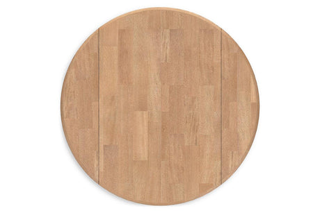 Gesthaven Natural/Brown Dining Table and 2 Chairs by Ashley at Eve Furniture