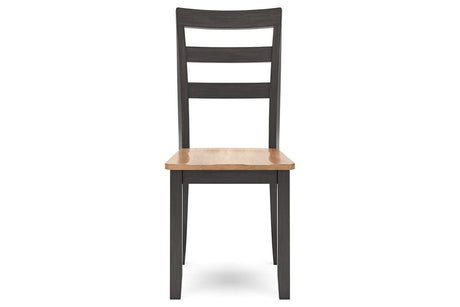 Gesthaven Natural/Brown Dining Table and 2 Chairs by Ashley at Eve Furniture