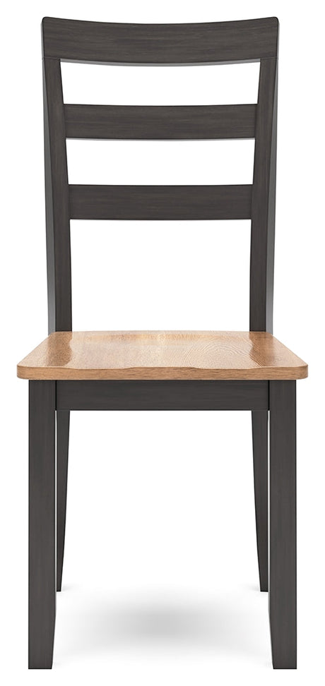 Gesthaven Natural/Brown Dining Table and 2 Chairs by Ashley at Eve Furniture