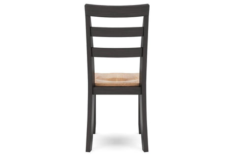 Gesthaven Natural/Brown Dining Table and 2 Chairs by Ashley at Eve Furniture