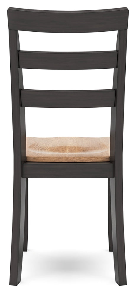 Gesthaven Natural/Brown Dining Table and 2 Chairs by Ashley at Eve Furniture