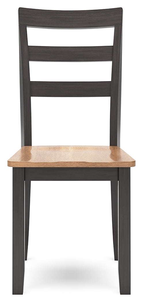 Gesthaven Natural/Brown Dining Table and 4 Chairs by Ashley at Eve Furniture