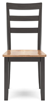 Gesthaven Natural/Brown Dining Table and 4 Chairs by Ashley at Eve Furniture