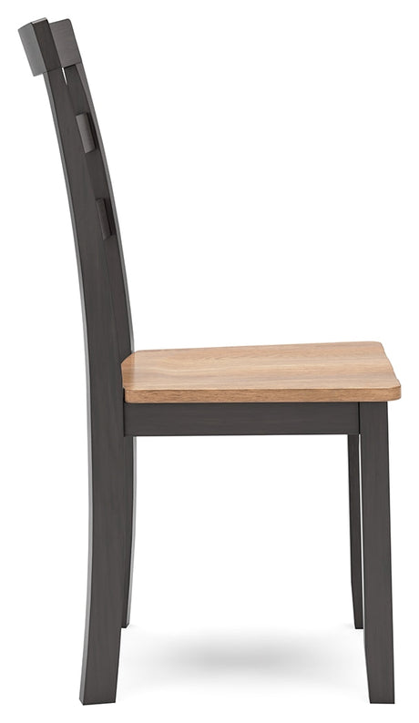 Gesthaven Natural/Brown Dining Table and 4 Chairs by Ashley at Eve Furniture