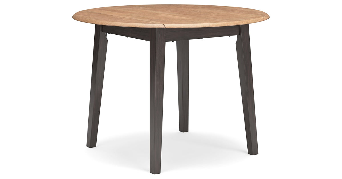 Gesthaven Natural/Brown Dining Table and 4 Chairs by Ashley at Eve Furniture