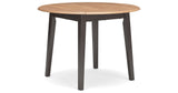 Gesthaven Natural/Brown Dining Table and 4 Chairs by Ashley at Eve Furniture
