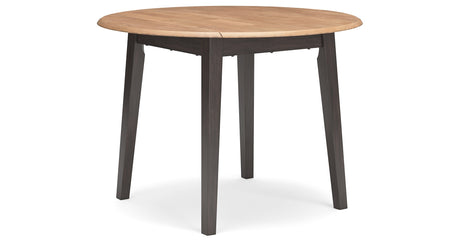 Gesthaven Natural/Brown Dining Table and 4 Chairs by Ashley at Eve Furniture