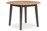 Gesthaven Natural/Brown Dining Table and 4 Chairs by Ashley at Eve Furniture