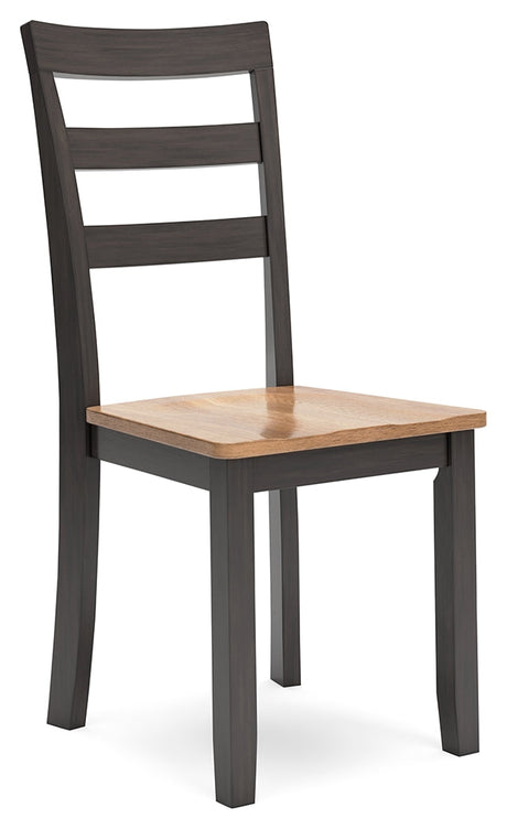 Gesthaven Natural/Brown Dining Table and 4 Chairs by Ashley at Eve Furniture