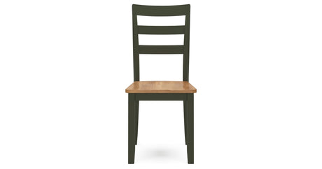 Gesthaven Natural/Green Dining Table and 2 Chairs by Ashley at Eve Furniture